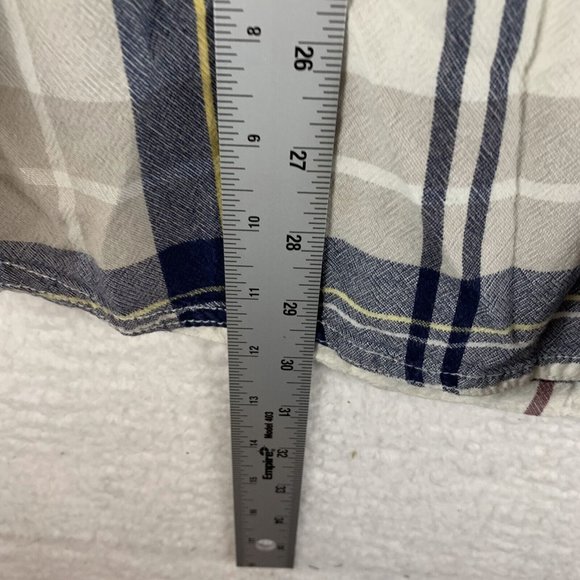 KAVU Shirt Mens 2XL Multicolor Plaid Cotton Short Sleeve Button-Up Collared 6592 - Picture 5 of 8